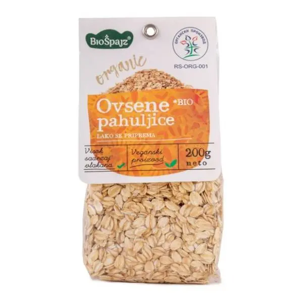 Ovsene pahuljice BIO ŠPAJZ organske 200g 0