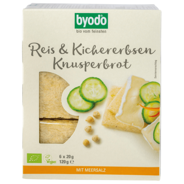 BYODO Hleb hrskavi pirinač leblebija organski 120g 0