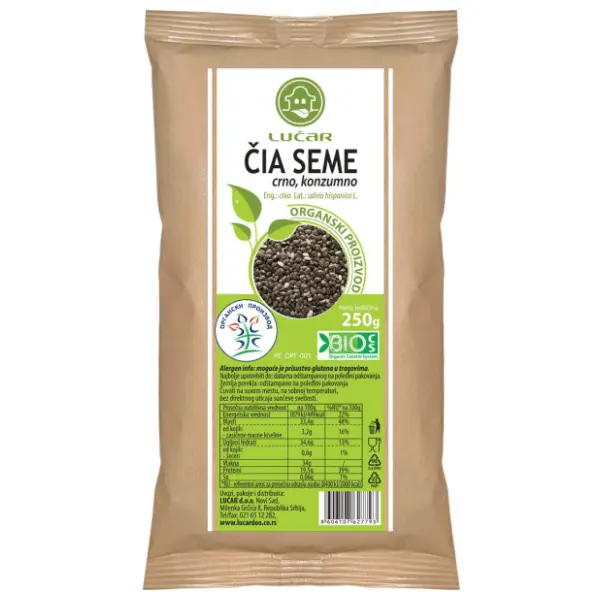 Čia seme LUČAR organsko 250g 0