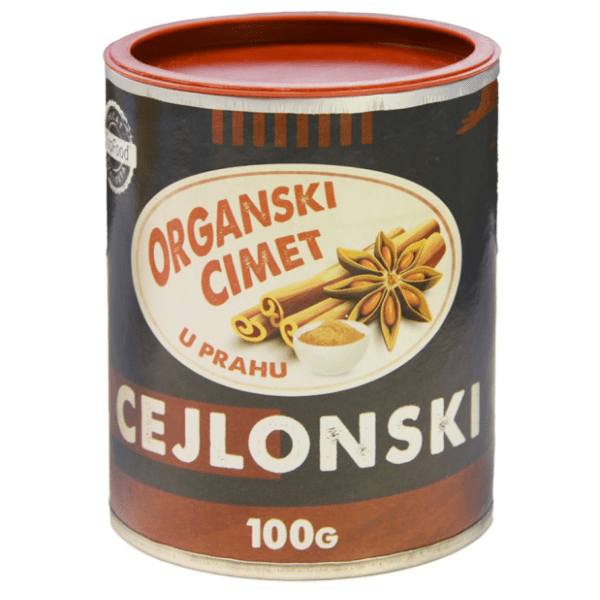 TOP FOOD Cimet u prahu organski cejlonski 100g 0