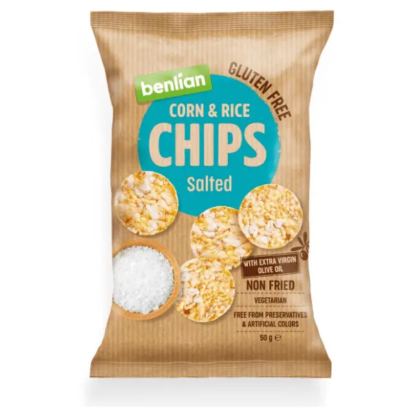 BENLIAN čips corn & rice classic 50g 0