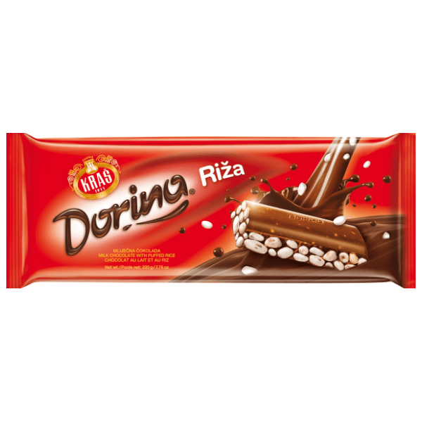 Čokolada KRAŠ Dorina riža 220g 0