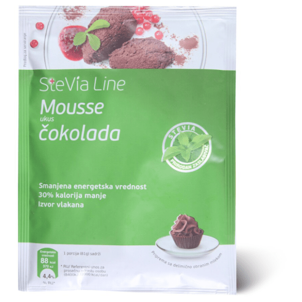 STEVIA LINE čokoladni mus 75g 0