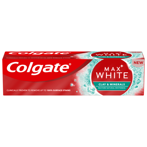 COLGATE Max white Clay & minerals pasta za zube 75ml 0