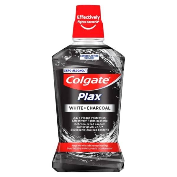 Tečnost za ispiranje usta COLGATE Plax white + charcoal 500ml 0