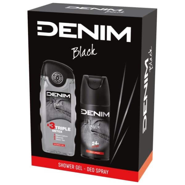 DENIM set Black (dezodorans i gel za tuširanje) 0