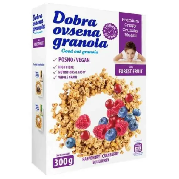 DOBRA ovsena granola šumsko voće 300g 0