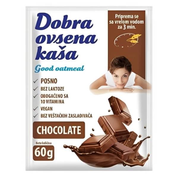 DOBRA ovsena kaša čokolada 60g 0