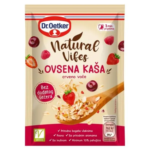 DR.OETKER ovsena kaša crveno voće 55g 0
