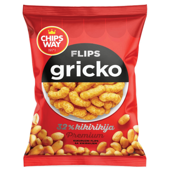 Flips CHIPS WAY Gricko kikiriki 40g 0