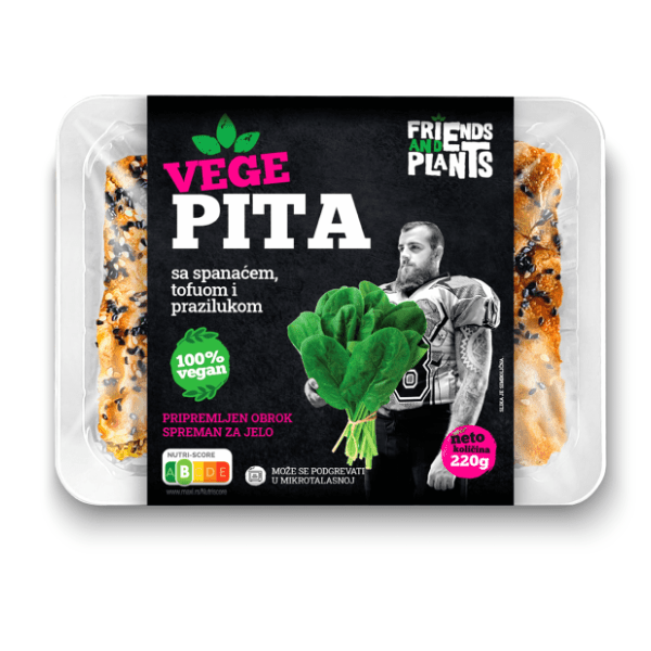FRIENDS AND PLANTS vege pita spanać tofu praziluk 220g 0