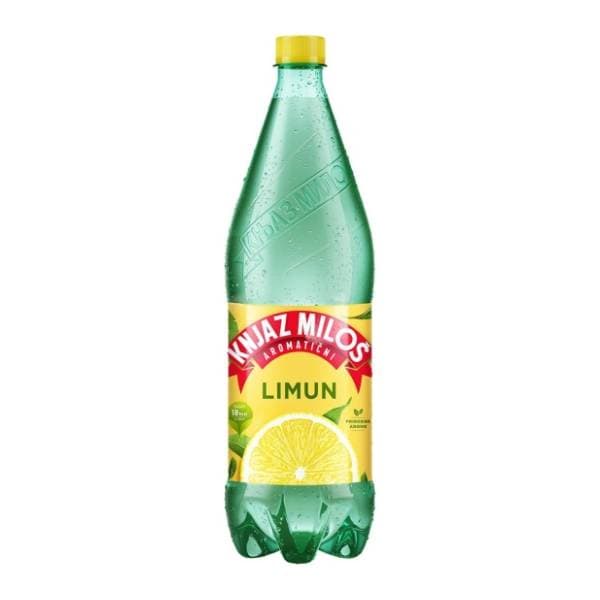Gazirana voda KNJAZ MILOŠ limun 1,25l 0
