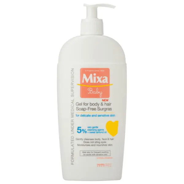 Gel za kupanje MIXA Baby 2in1 za kosu i telo bez sapuna 250ml 0