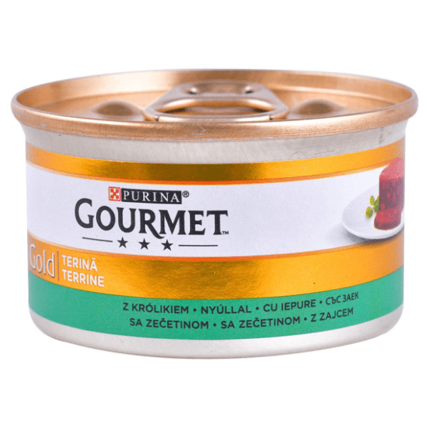 GOURMET GOLD Hrana za mačke pašteta zečetina 85g 0