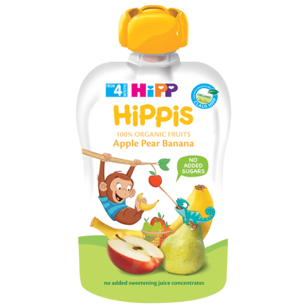 HIPP Hippis kašica jabuka kruška banana 100g 0