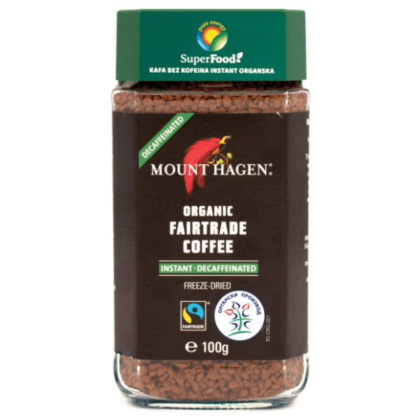 SUPERFOOD Instant kafa organska bez kofeina 100g 0