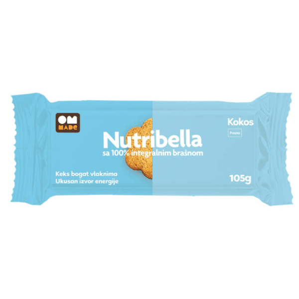 NUTRIBELLA integralni keks kokos 105g 0