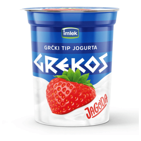 Jogurt GREKOS jagoda 400g 0