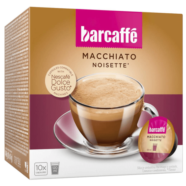BARCAFFE Macchiato noisette Dolce gusto kapsule 10kom 0