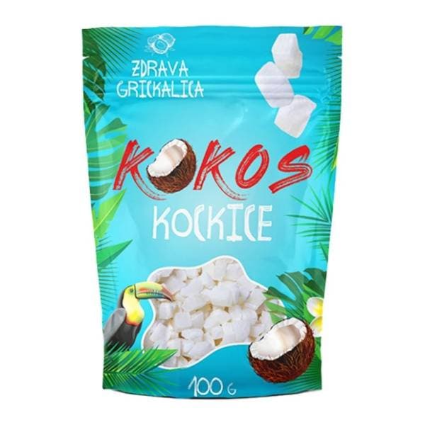 Kokos kockice TOP FOODS 100g 0