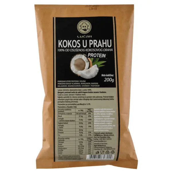 Kokos u prahu LUČAR 200g 0