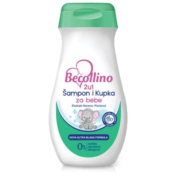 BECOLLINO Šampon i kupka za bebe 2u1 200ml 0