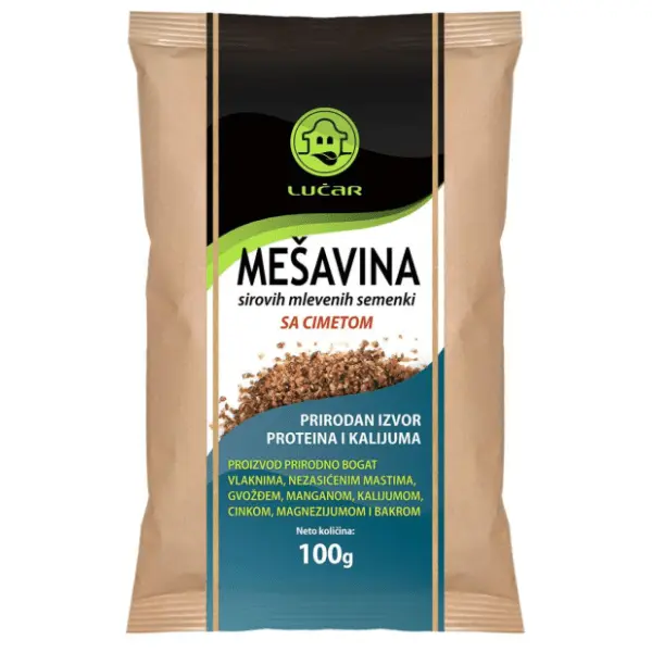 LUČAR mešavina sirovih semenki sa cimetom 100g 0