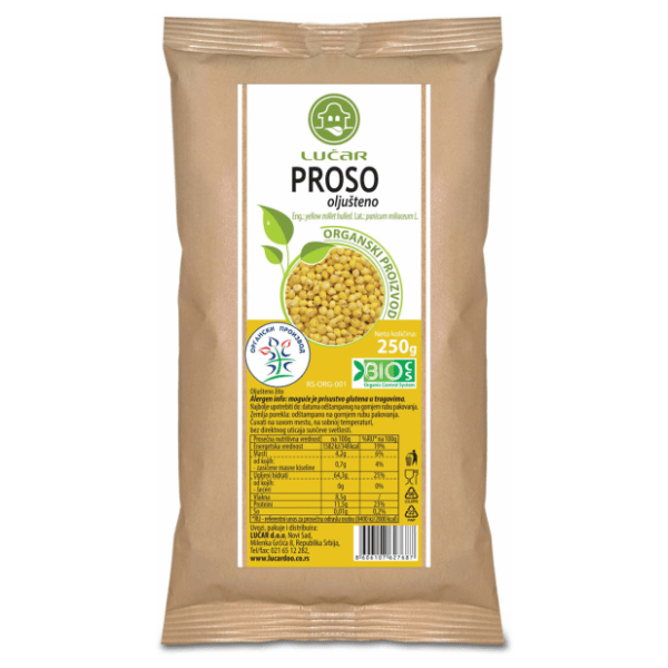 LUČAR proso oljušteni organski 250g 0