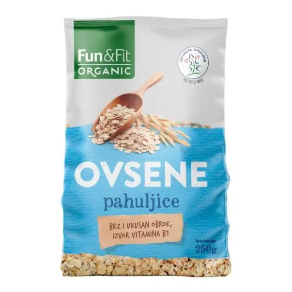 Ovsene pahuljice FUN&FIT organske 250g 0