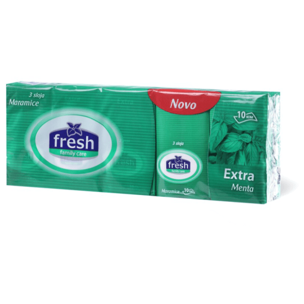 Papirne maramice FRESH menta 3sloja 10kom 0