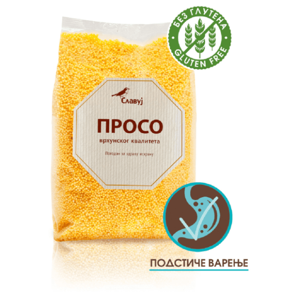 SLAVUJ proso oljušteni bez glutena 300g 0