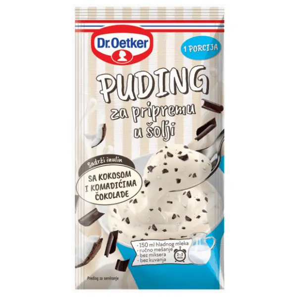 Puding DR.OETKER kokos čokolada 30g 0