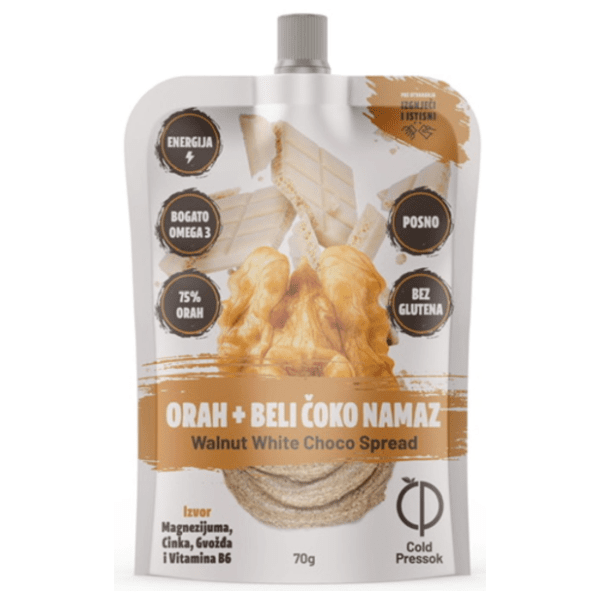 Puter od oraha COLD PRESSOK bela čokolada dojpak 70g 0