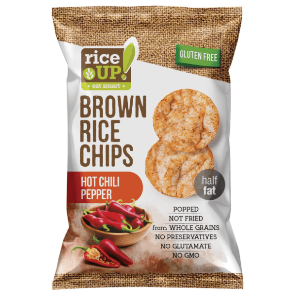 Pirinčani čips RICE UP hot chilli 60g 0