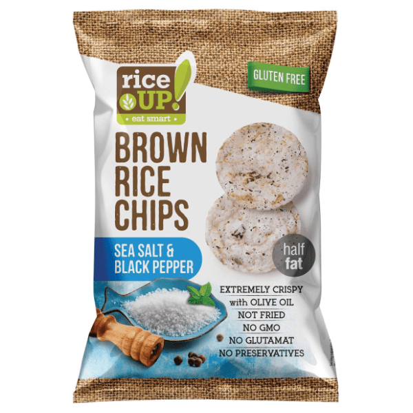 Pirinčani čips RICE UP morska so biber 60g 0