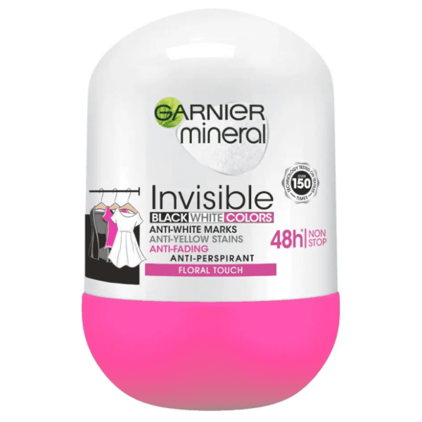 Roll-on GARNIER Mineral invisible black white and colors 50ml 0