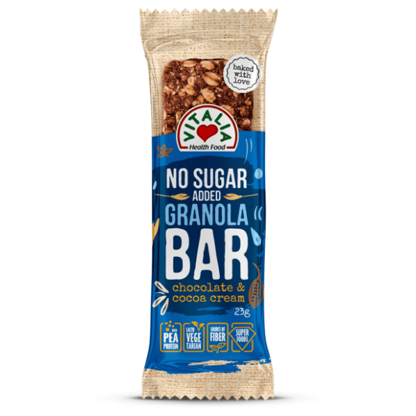 Štanglica VITALIA Granola bar chocolate & cocoa cream 23g 0