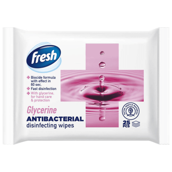 Vlažne maramice FRESH antibakterijske glicerin 25kom 0