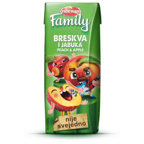 Voćni sok NECTAR Family breskva jabuka 200ml 0
