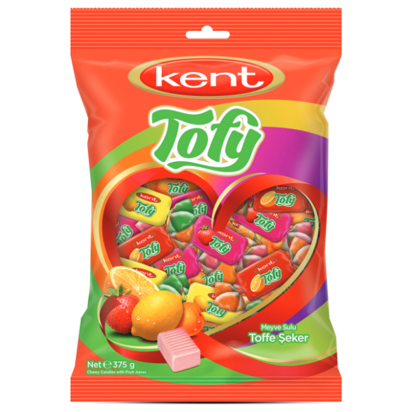Bombone Karamele KENT Tofy voćne 375g 0