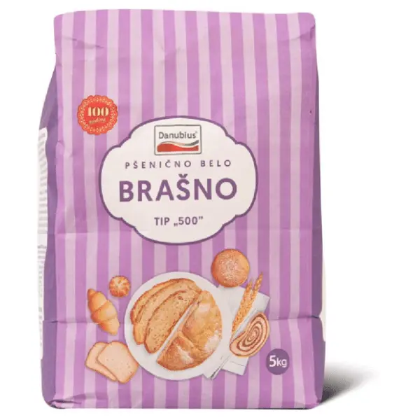 Brašno DANUBIUS pšenično belo T-500 5kg 0