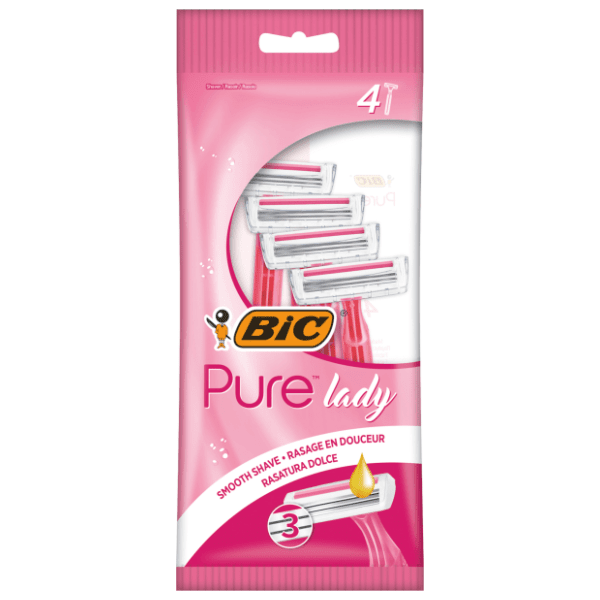 Ženski brijač BIC Pure 3 pink 4kom 0