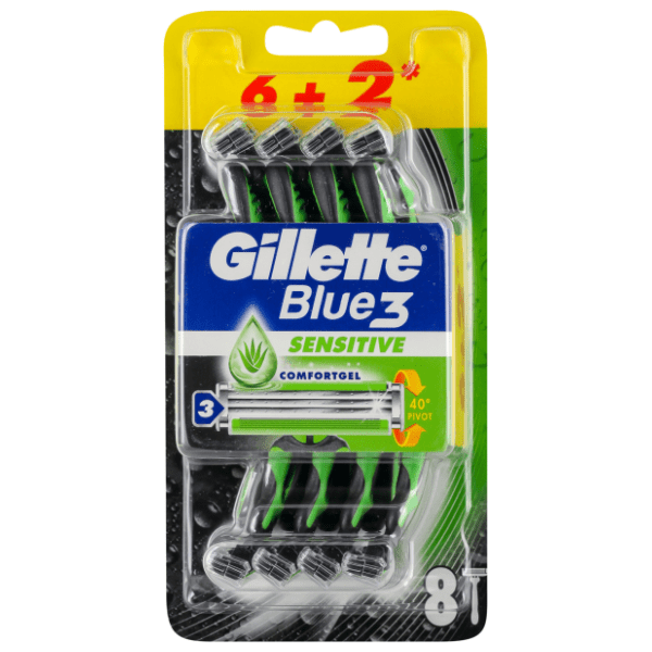 Brijač GILLETTE Blue 3 sensitive 6+2 gratis 0