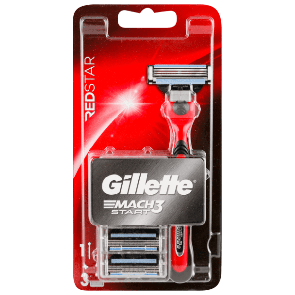 Brijač GILLETTE Mach 3 start red star 1kom + 3 zamene 0