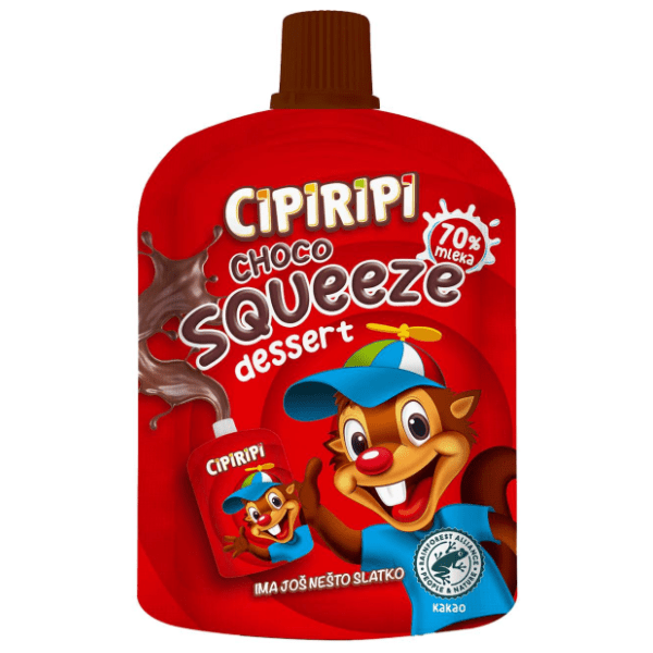 CIPIRIPI Choco squeeze dessert 90g 0