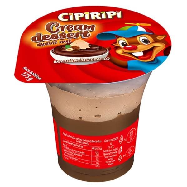 CIPIRIPI Dessert cream double nut 175g 0
