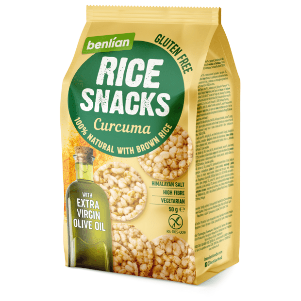 Galete BENLIAN Rice snack kurkuma 50g 0