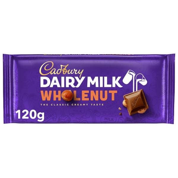Čokolada CADBURY Dairy milk Wholenut 120g 0