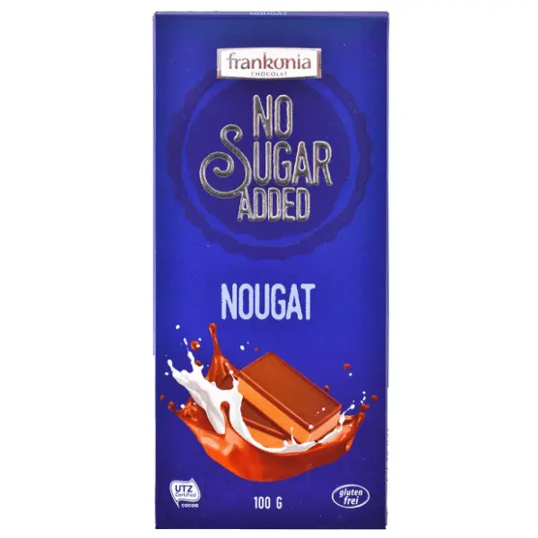 Čokolada FRANKONIA Nugat no sugar added 80g 0