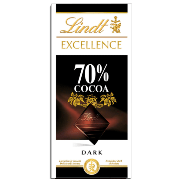 LINDT crna čokolada Excellence dark 70% cacao 100g 0